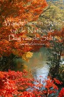 Stiltewandeling op 26 oktober