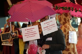 Diverse organisaties proberen de aandacht te trekken