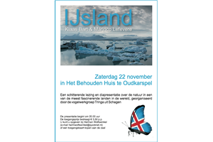 Lezing en diapresentatie over IJsland in het Behouden Huis