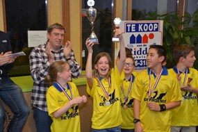 Schoolschaakkampioenschap gewonnen door De Phoenix 2