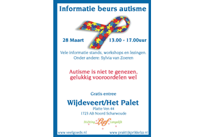 Informatie beurs, voor ASS, PDDnos, ADHD en veel andere verwante stoornissen op 28 maart in Langedijk