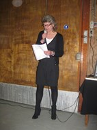 Afra Beemsterboer vertelt over haar nieuwe roman (foto Maartje Barten)