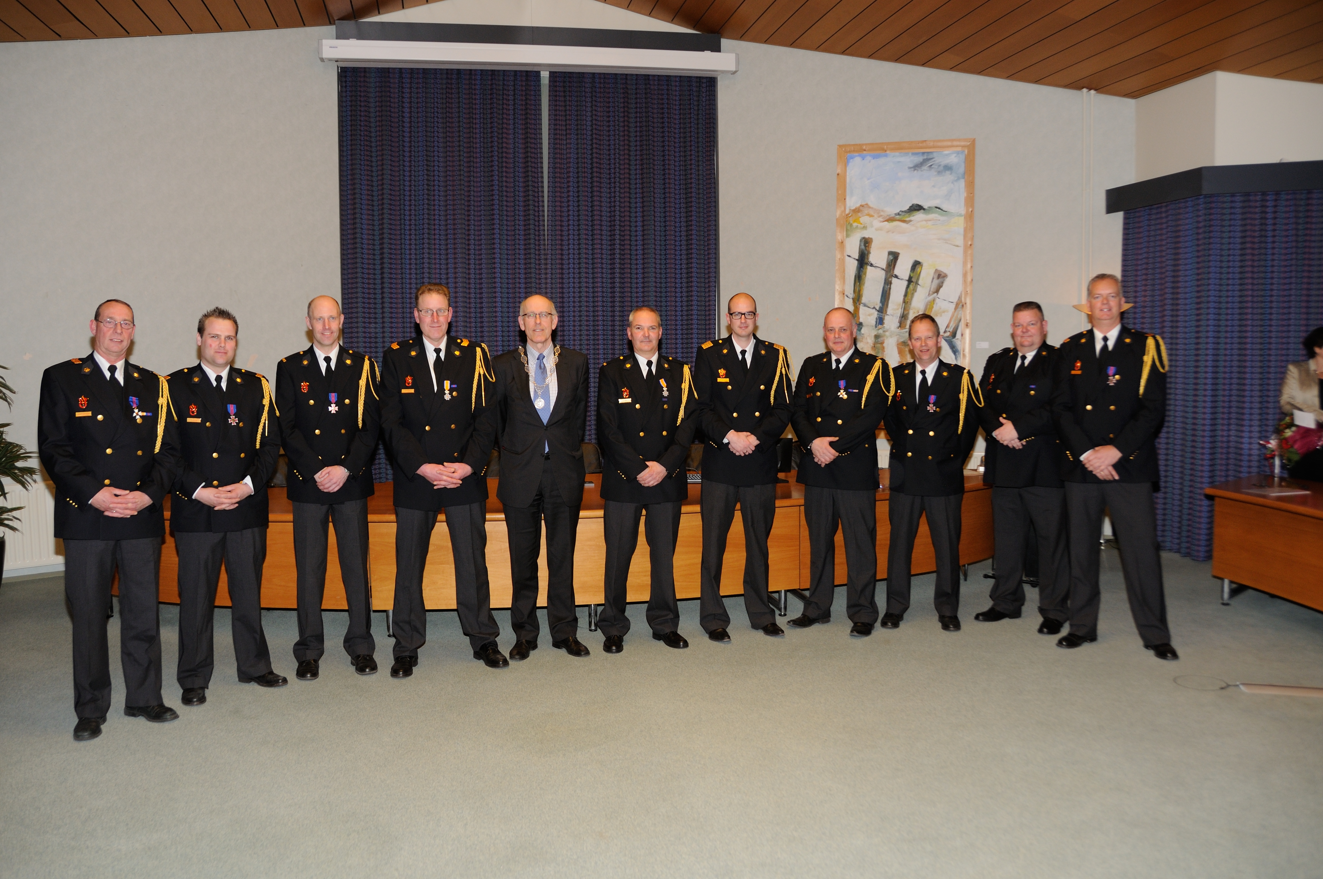 Korpsleden brandweer Langedijk gehuldigd