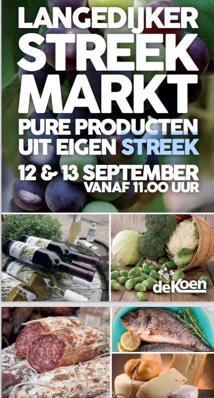 Langedijker Streekmarkt op 12 en 13 september
