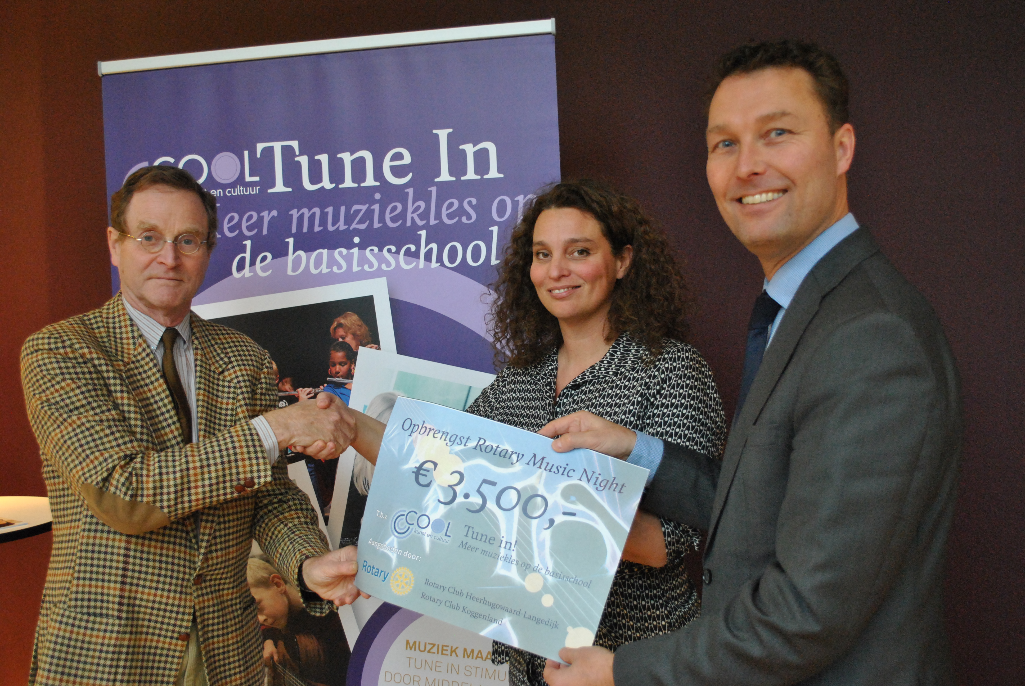 Rotary haalt mooi bedrag op voor meer muziekles op basisschool