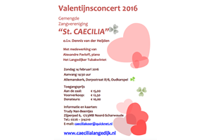 Valentijnsconcert Gemengde Zangvereniging St. Caecilia
