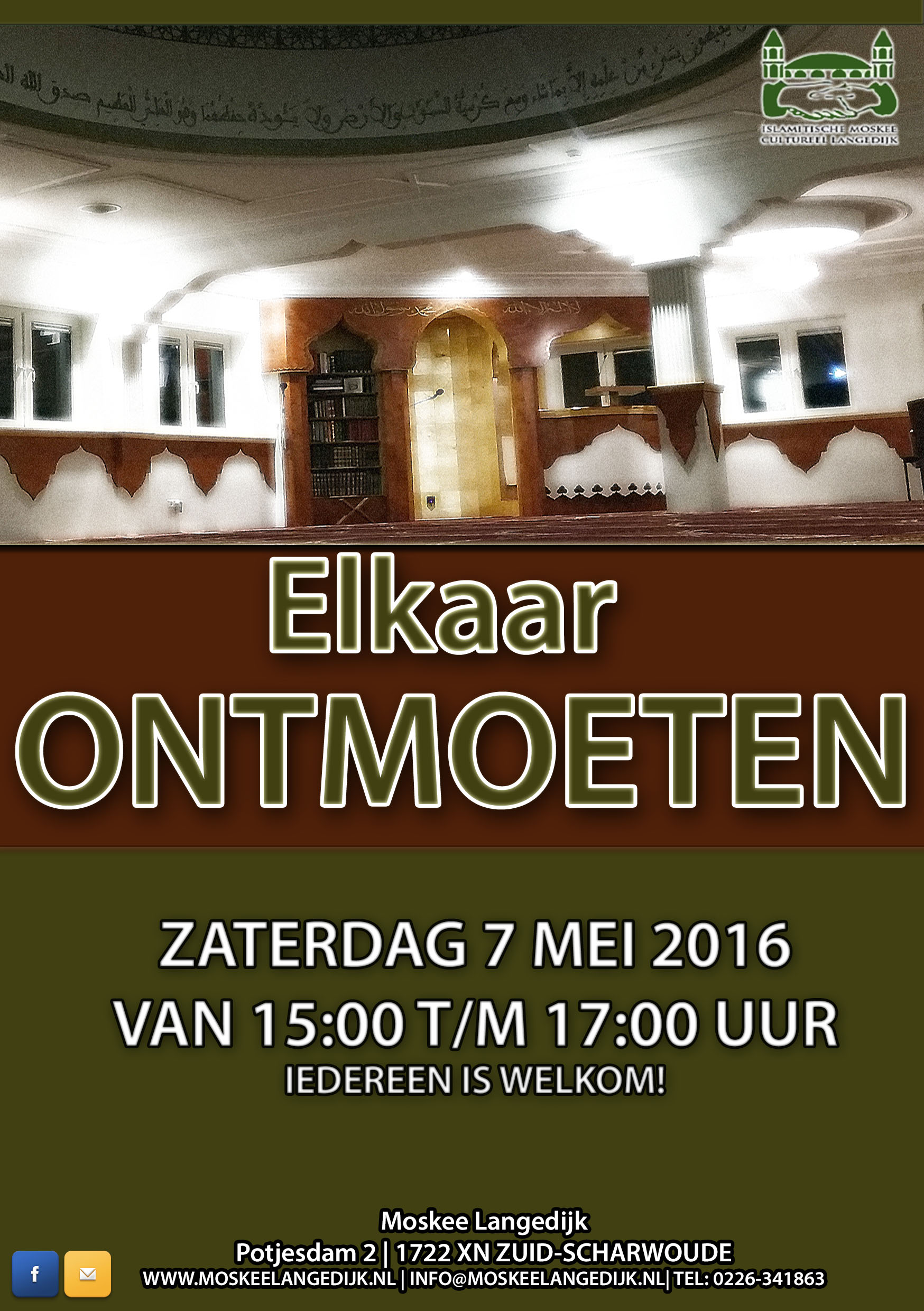 Elkaar ontmoeten in de moskee van Langedijk