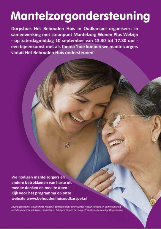 Mantelzorgondersteuning vanuit Het Behouden Huis