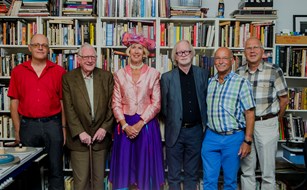 Vlnr Egbert Barten, Dick Barten, Joyce Wouters, Ronald Kraayeveld, Andreas Rood en Wim Meyles