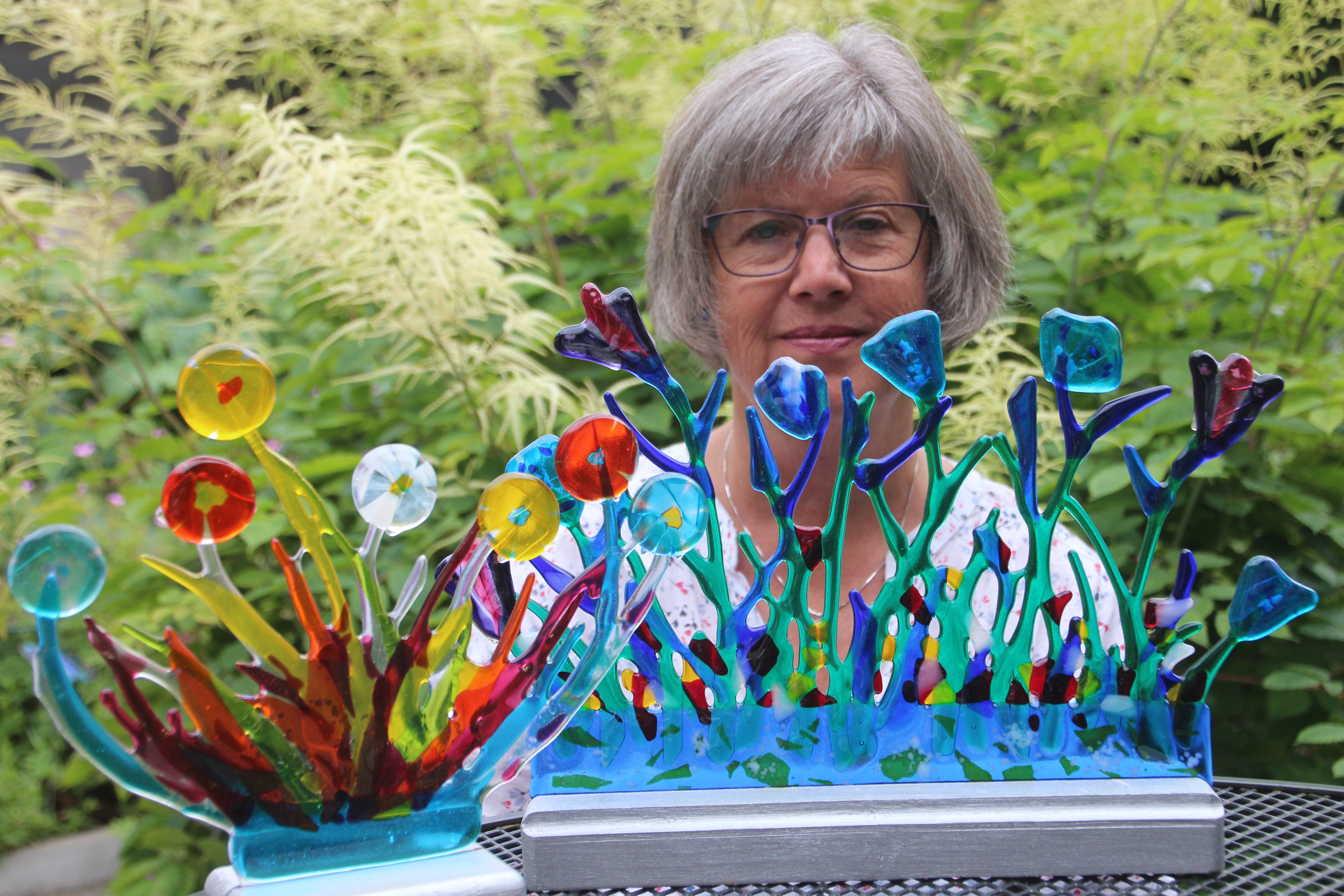 Expositie glaskunst José de Visser in Lutjewinkel