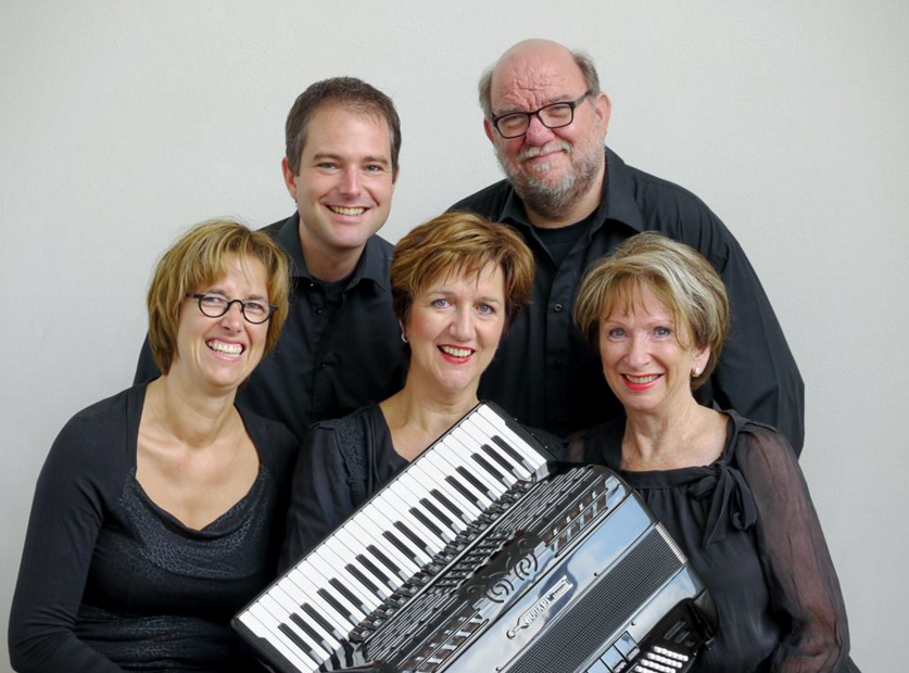 Concert accordeonkwintet Virtuosa in Kooger Kerk