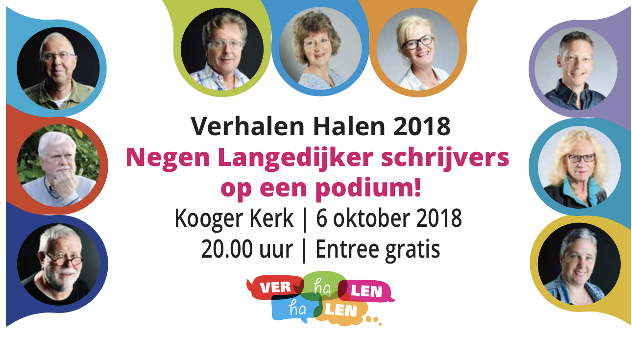 Verhalen Halen 2018 met negen auteurs op het podium