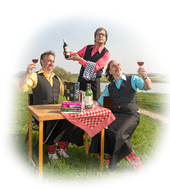 De Aimabele Schoften - Wijncabaret (fotograaf onbekend) - publiciteitsbeeld