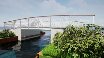 nieuwe brug in Venpad