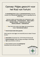 Bericht voor spullen