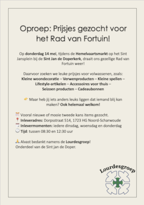 Bericht voor spullen